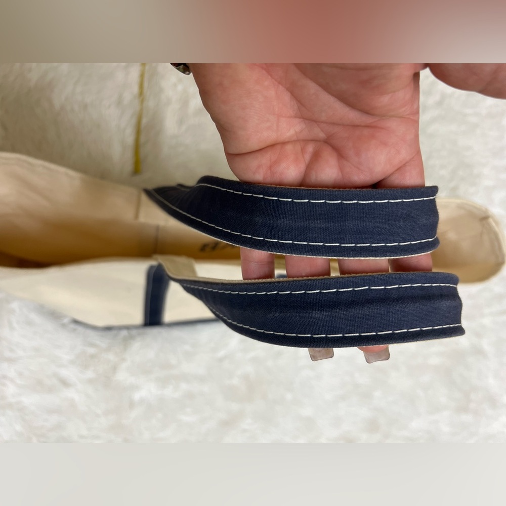 L.L. Bean Canvas Tote with Navy Trim - Picture 5 of 9